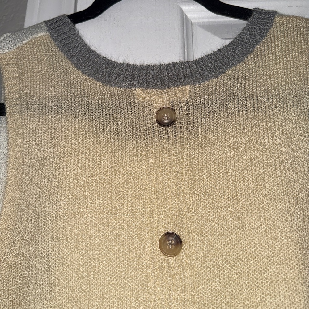 Blu Pepper Cream KnitTop - Picture 2 of 6